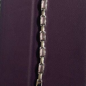 Monet Silver Bracelet with 5 Stones